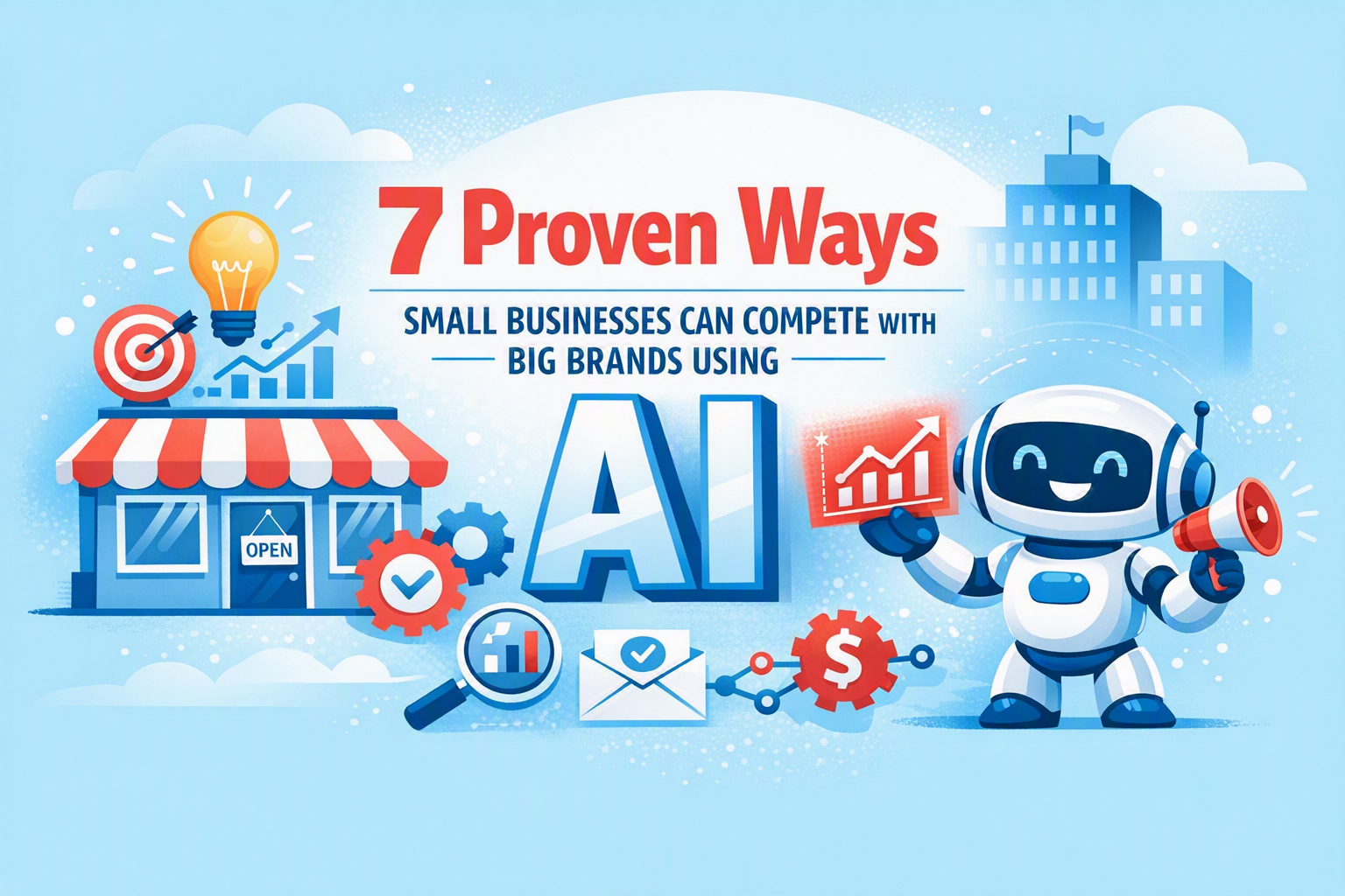 7 Proven Ways Small Businesses Can Compete with Big Brands Using AI